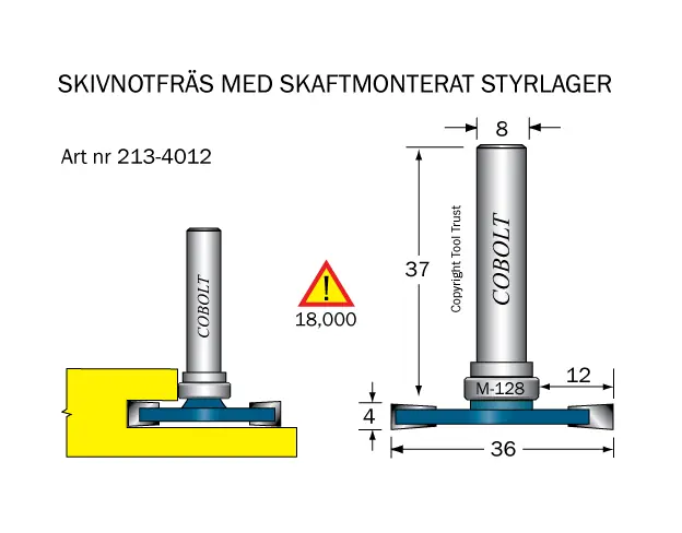 Snabb leverans Skivnotfräs